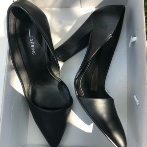 Call It Spring Black Chunky Pumps (8)